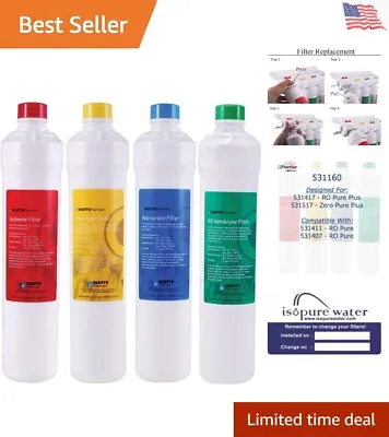 RO Pure Plus Reverse Osmosis Water Filter Replacement Kit Multi 4 Pack • $142.99
