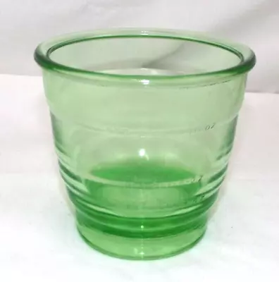 Naxon Uranium Vaseline Glass 3 Cup Measuring Cup Depression Era • $32