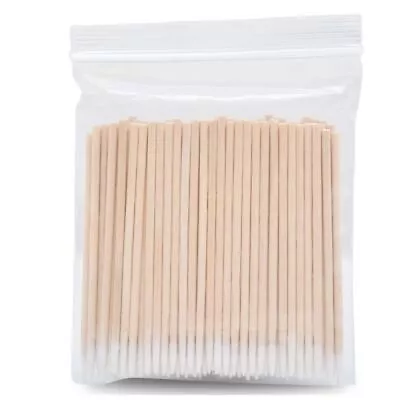 Micro Brushes Cleaning Stick Disposable Cotton Swabs Wood Cotton Buds Swabs • £2.71