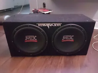 Dual 12  MTX Terminator Subwoofer Set With Box • $100
