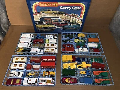 Vintage Lot Of 48 Matchbox Lesney Die-Cast Toy Vehicles With Case • $224.99