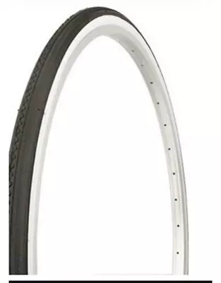 27 X 1 1/4 White Wall Road Bicycle Bike Tread Black Retro Tyre Tire 27      4758 • $19.99