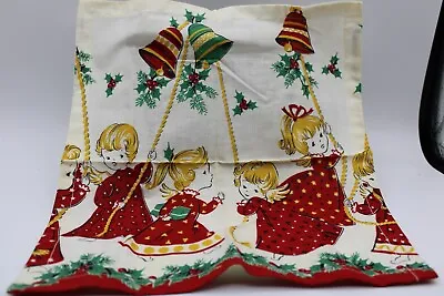 Hand Made Christmas Hankie Hankerchief Angels Christmas Bells Holly #4 • $7.50