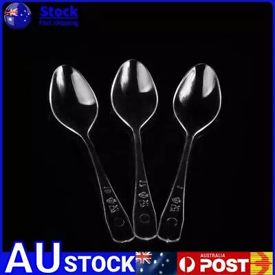 100pcs Ice Cream Scoop Disposable Puddings Jellies Dessert Spoons For Party • $9.70