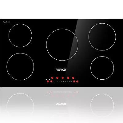 $259.99 • Buy 36 Inch Electric Cooktop Built-in 5 Burner Induction Cooktop Touch Control Timer