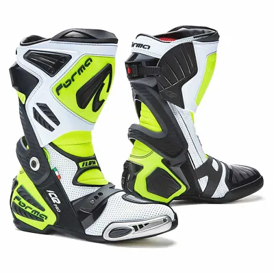 Forma Ice Pro Flow Racing Sport Boots Neon/White/Black FRIPFNW • $299