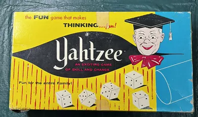 Vintage Yahtzee 1961 Game Original And Complete In Box. • $14