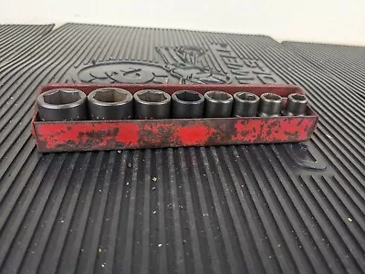 #ay556  Mac Tools SAE 3/8” Shallow Impact Socket Set 5/16 -3/4  • $89.95