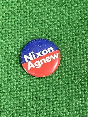 1972 Nixon Agnew Presidential Political Campaign Election Official Button Pin • $2.29