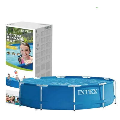 Intex 28200NP Swimming Pool Metal Frame Round Swimming Pool 305m X 76cm 10' 30  • £94