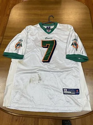 Miami Dolphins #7 Chad Henne Nfl Football Jersey Shirt Reebok Men’s Size 56 • $29.99
