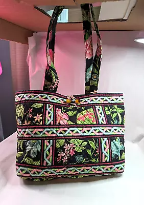 Vera Bradley Tic Tac Tote Purse - Botanica Pattern Medium Size Vibrant Colors • $11.99