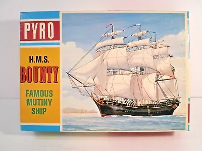 $29.95 • Buy Vintage 1965 Pyro Hms Bounty Mutiny Ship Model Kit # C250-100 100% Complete!