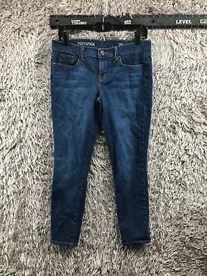 J.Crew Toothpick Ankle Jeans Size 28 Womens Medium Wash Blue • $10.75