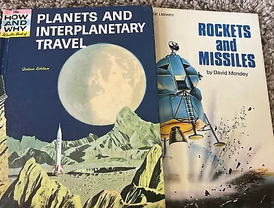 Rockets And Missiles By Mondey David And Planets And Interplanetary Travel HC • $12