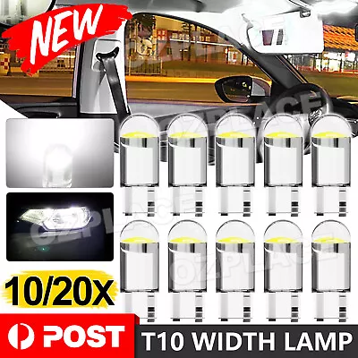 20PCS White T10 194 168 W5W COB Waterproof Bright Wedge Interior LED Light Bulb • $5.95