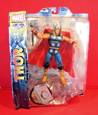 Marvel Select Thor Action Figure With Hammer On Rock Stand 9 Inch New Boxed 2013 • £19.95