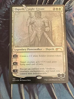 MTG Elspeth Knight-Errant *SKETCH SHOWCASE FOIL* Baga Secret Lair Drop #701 NM • $8.99