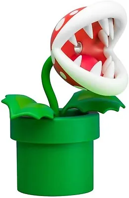 Nintendo Super Mario Bros Mini Piranha Plant Posable Lamp Night Light Décor NEW • $29.45