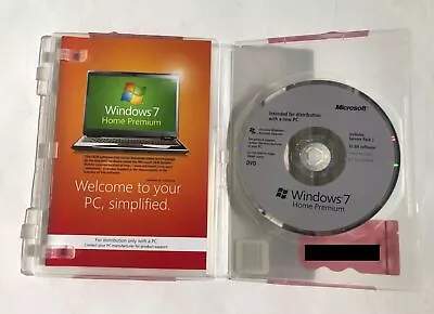 Microsoft Windows 7 Home Premium 32Bit  W/Service Pack 1 • $19.65