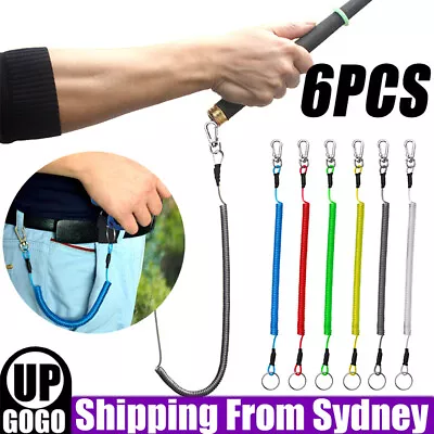 $7.29 • Buy 6x Fishing Lanyards Boating Ropes Kayak Secure Pliers Lip Grips Tackle Fish Tool