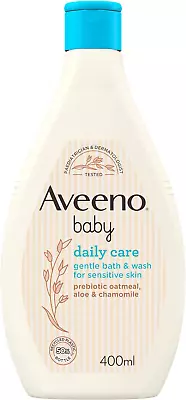 AVEENO Baby Daily Care Gentle Bath & Wash 400 Ml Pack Of 1 Packaging May Vary • £6.36