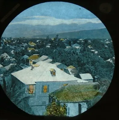 JAMAICA  SCENE   VICTORIAN  Magic Lantern Slide     • $30.82