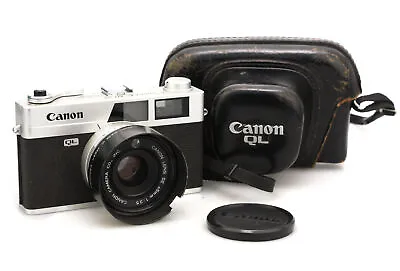 Canon Canonet QL25 35mm Rangefinder Camera 45mm F/2.5 Prime Lens Case & Cap • £119.99