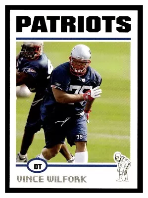 2004 Topps - [Base] #327 - Vince Wilfork B33 • $3.50