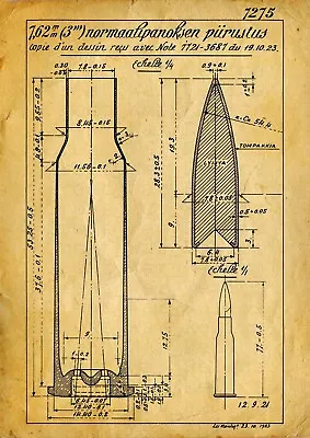 MOSIN NAGANT Rifle Gun Catridge Patent Print 1891 Sniper | 7.62x54r Mosin-nagant • $59.95