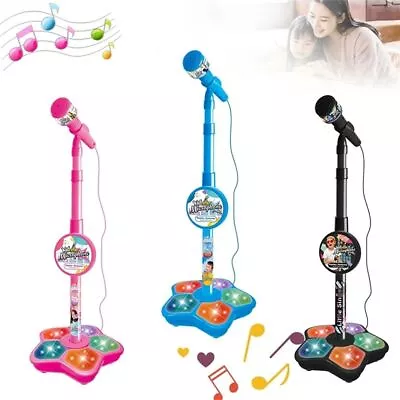 Kids Microphone With Stand Karaoke Song Music Instrument Toys Birthday Gift • $25.99