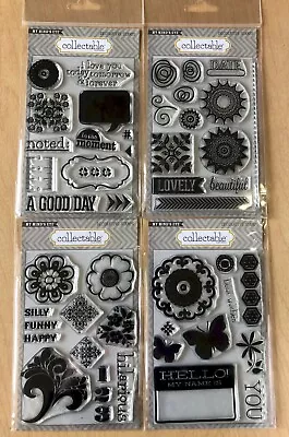 My Mind's Eye COLLECTABLE Decorative Clear Stamps Set - Lot Of 4 Sets • $21.99