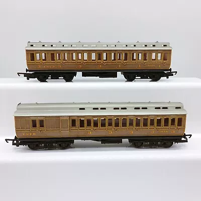 Hornby LNER Two Clerestory Coaches Factory Weathered For B12 & J83 (Unused) Mint • £39.99