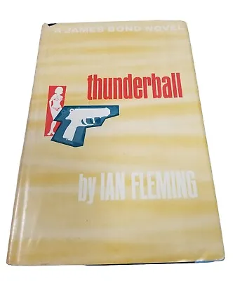 Thunderball Ian Fleming 1961 Hardcover 1st Edition James Bond Thriller • $32