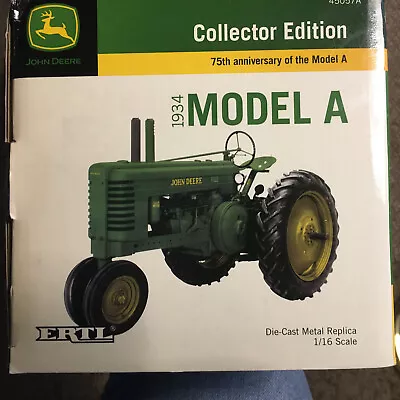 1/16 John Deere Model  A  Collector Edition Tractor ....W/DVD INCLUDED • $55.95