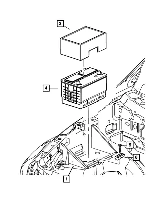 Genuine Mopar Battery Shield 56028472AC • $34.05