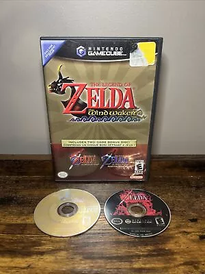 The Legend Of Zelda Wind Waker Bonus Disc Ocarina Of Time Master Quest GameCube • $200.36