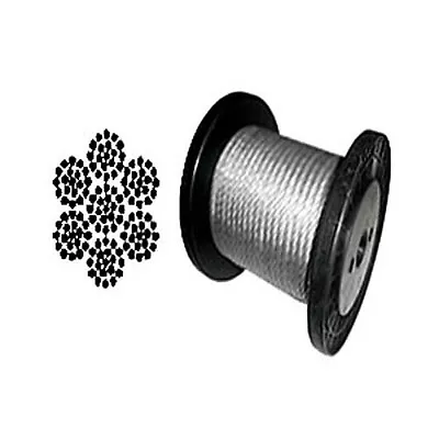 7 X 19 Galvanized Aircraft Cable Wire Rope 5/16  - 250 Ft • $148.93