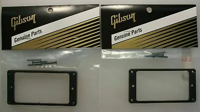 Genuine USA GIBSON® Pickup Rings Set Humbucker Les Paul Black / Brand New • $31.49