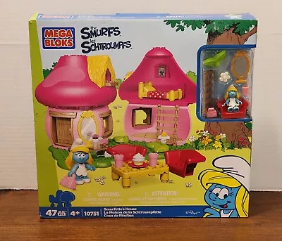 Mega Bloks 10751 The Smurfs Smurfette’s House Peyo Figures Building Playset  • $69.99