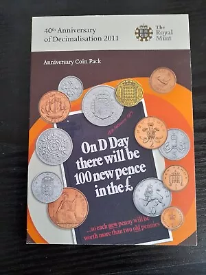Coin Brilliant Uncirculated 40th Anniversary Of Decimalisation 2011 Year Set • £39