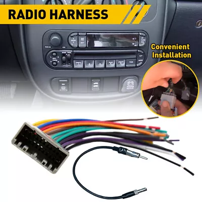 For 2002-2008 Dodge RAM Pickup Chrysler Car Stereo Radio Wiring Harness Adapter • $11.59