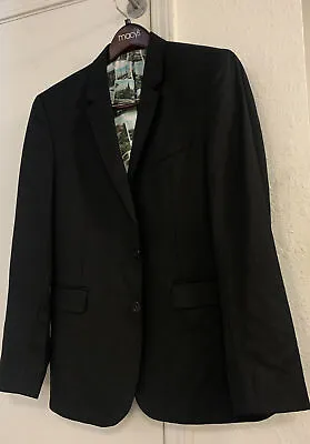 New Ted Baker Black 2btn Blazer 38 R Reg Slim • $19