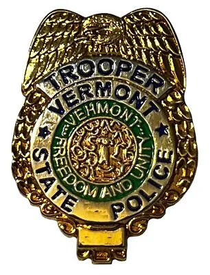Wholesale Lot Of 50 Vermont State Police Trooper Badge Hat Cap Lapel Pin PO-546 • $108.88