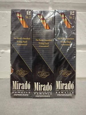 Vintage Mirado 100% Cedar No. 2 Pencils - Made In USA 02097 - 6 Boxes - 72 Ct • $29.95