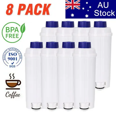 $59.99 • Buy 8PCS 5513292811 WATER FILTER For DELONGHI COFFEE MACHINE DLSC002 SER3017