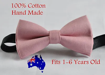 Boy Kids Baby Dusky Dusty Rose Pink Blush Pink Bow Tie Wedding 1-6 Years Old • £4.65