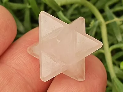 Rose Quartz Merkaba Star Crystal Love Stone Powerful Reiki Energy Charged Uk • £4.35