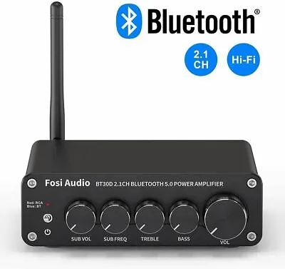 Fosi Audio BT30D Bluetooth Receiver Amplifier Mini Hi-Fi Class D Integrated Amp • $85.99