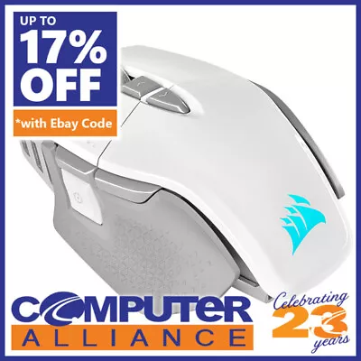 Corsair M65 RGB Ultra Wireless Tunable FPS CH-9319511-AP2 White Gaming Mouse • $269